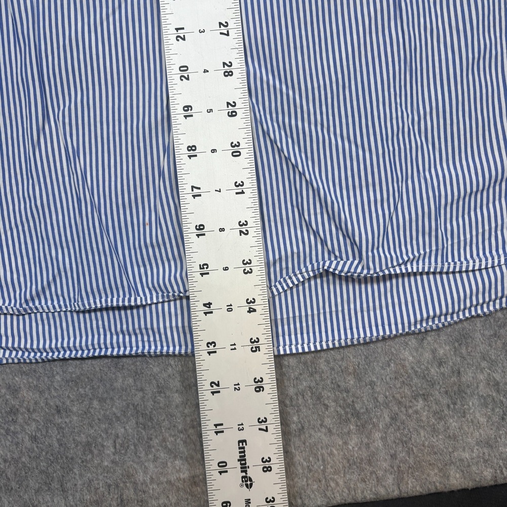 Ralph Lauren Button-Down Shirt Men's Size 3XL Blue White Striped Classic Fit - Picture 6 of 7